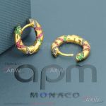 AAA Fake APM Monaco Multi-Color Gold Earrings On Sale